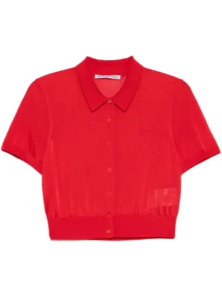 Alexander Wang ロゴ カーディガン | レッド | FARFETCH JP