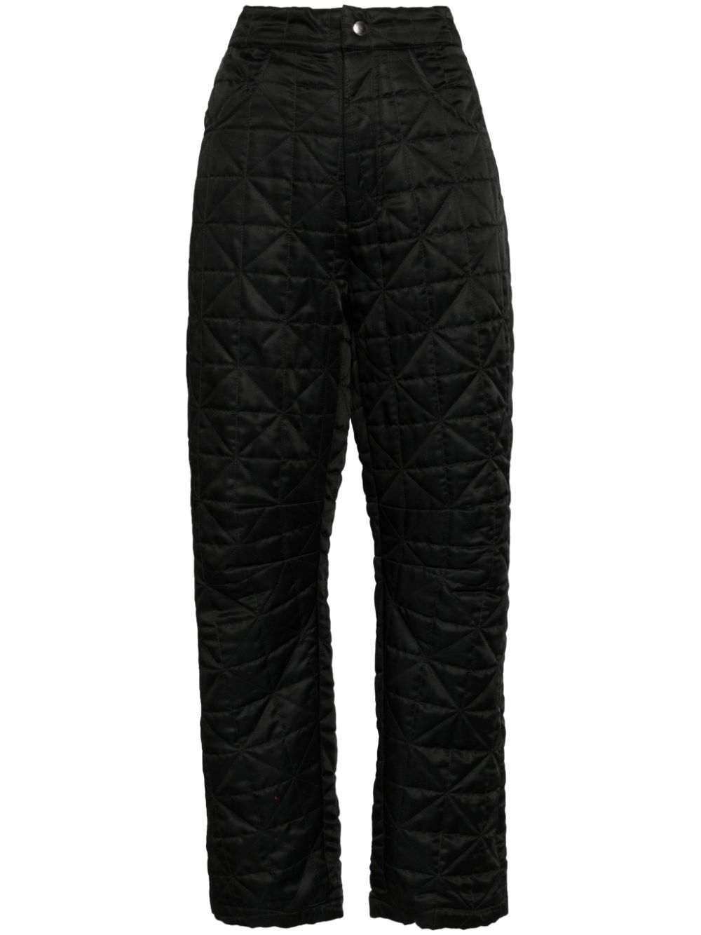 Cynthia Rowley quilted horseshoes trousers - Black