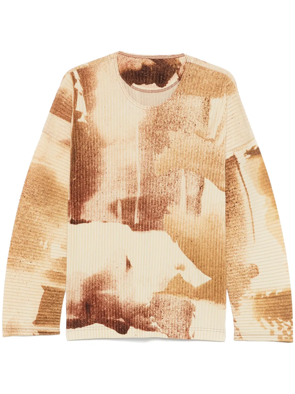 Homme Plissé Issey Miyake Wind Walk T-shirt Bruin