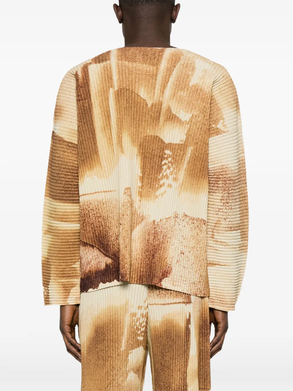 Homme Plissé Issey Miyake Wind Walk T-shirt Bruin