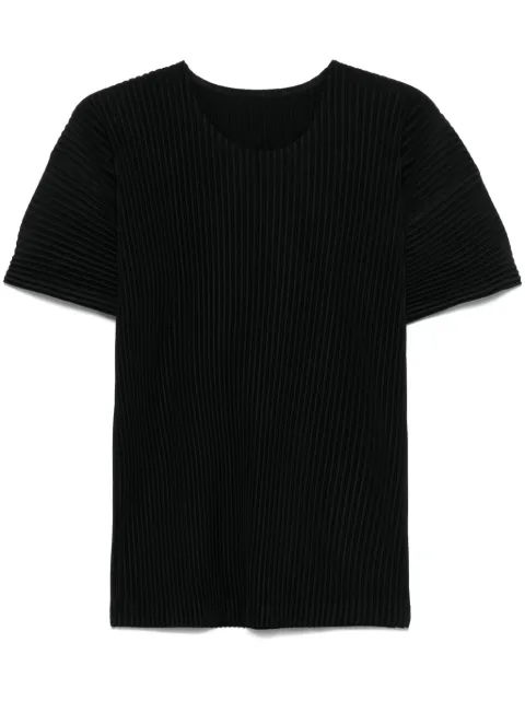 Homme Plissé Issey Miyake plissé-effect T-shirt