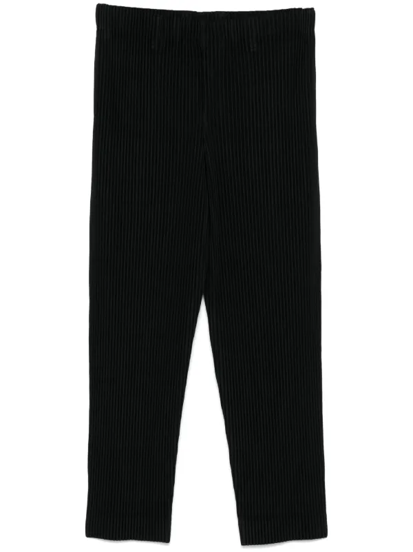 Homme Plissé Issey Miyake プリーツ パンツ | ブラック