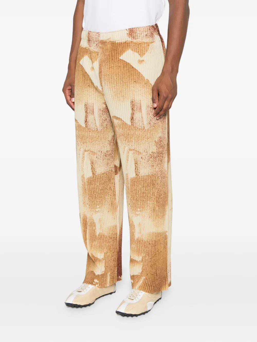 Homme Plissé Issey Miyake Wind Walk broek Bruin