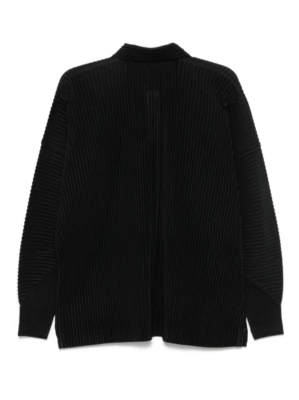 Homme Plissé Issey Miyake MC October ポロシャツ | ブラック 