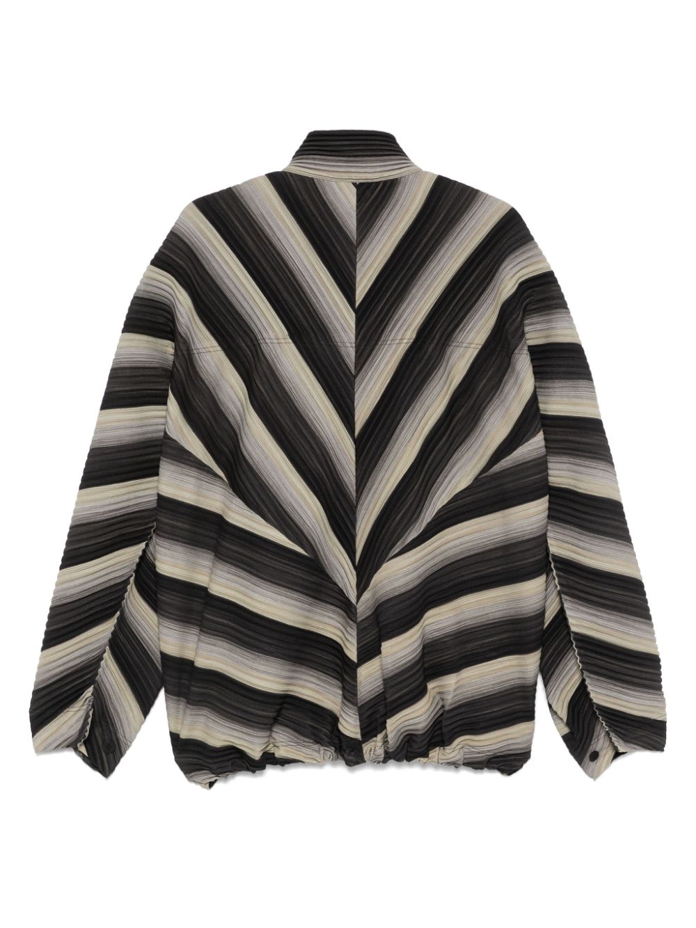 Homme Plissé Issey Miyake RB Stripes 2 jacket - Zwart