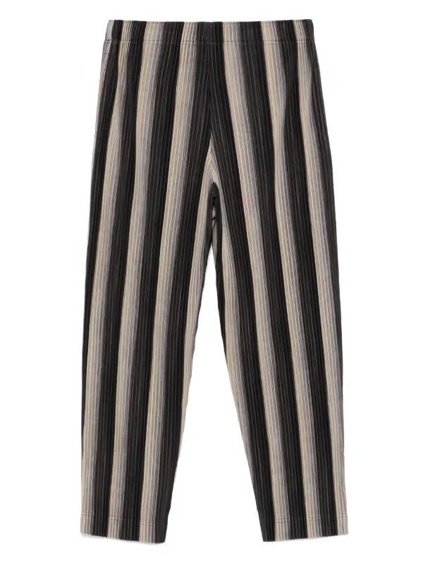 HOMME PLISSE ISSEY MIYAKE サルエルパンツ サイズ2 Homme Plissé Issey Miyake RB Stripes 2 Trousers | Black