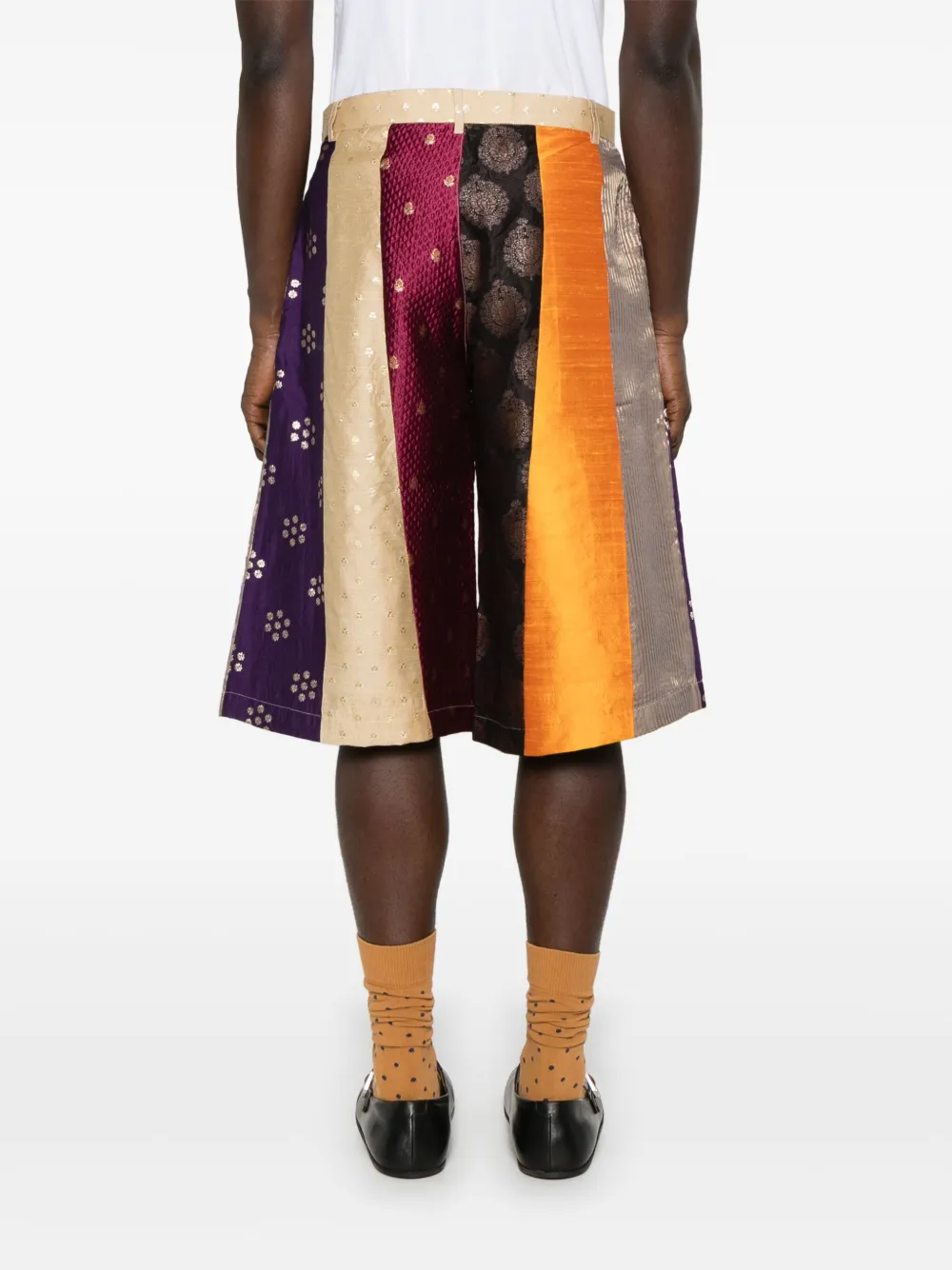KARTIK RESEARCH PATTERNED-JACQUARD SHORTS