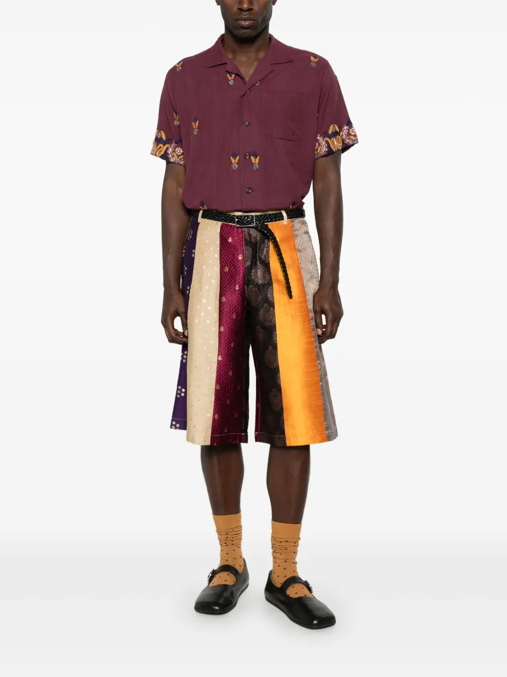 Kartik Research patterned-jacquard shorts | Tailored Shorts | Image 2