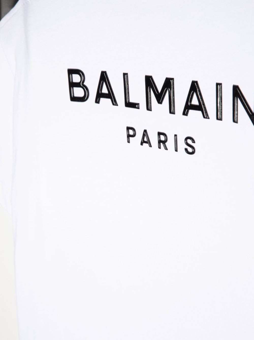 Balmain Kids T-shirt met logopatch Wit