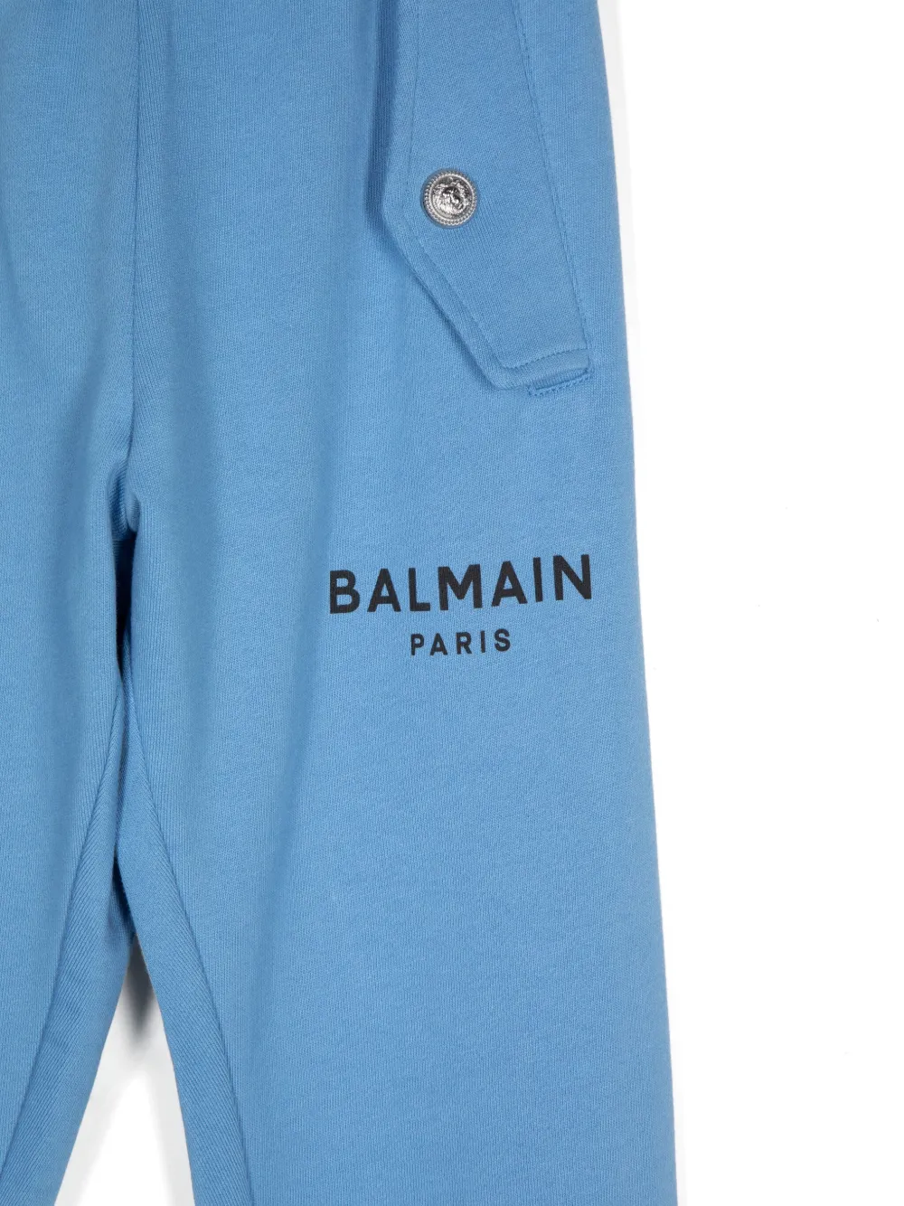 BALMAIN LOGO-PRINT TROUSERS