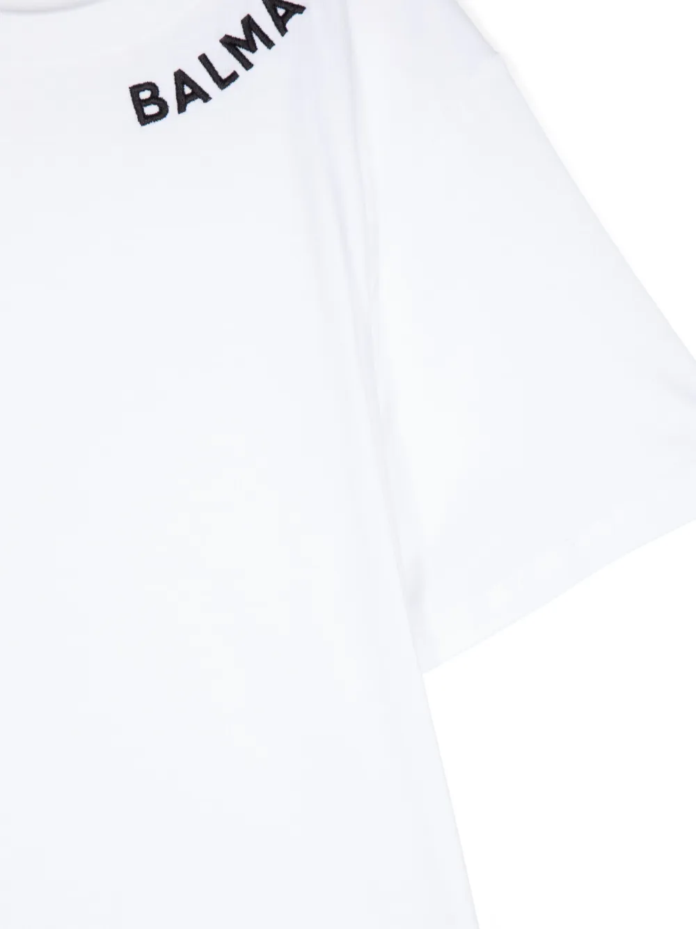 BALMAIN LOGO-EMBROIDERED T-SHIRT