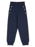 Balmain Kids engraved-buttons trousers - Blue