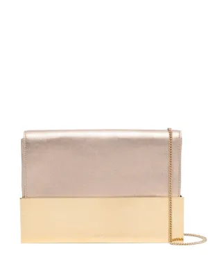 Jimmy Choo ゴールド クラッチバッグ Ganache | Chai Nappa Leather Clutch Bag | JIMMY CHOO