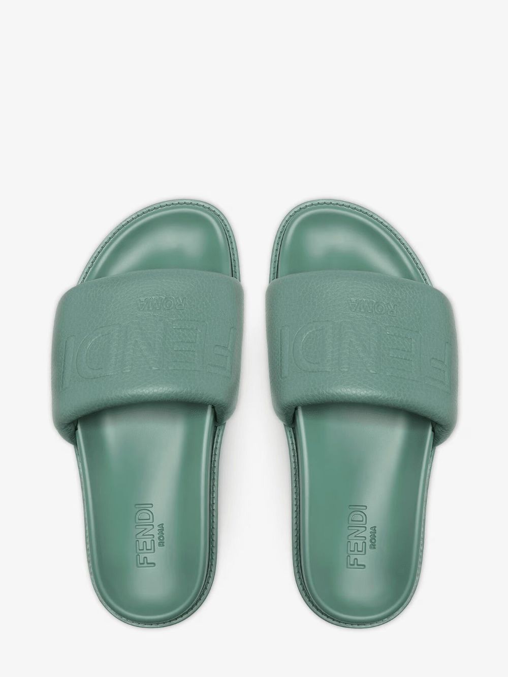 FENDI Roma Slides Groen