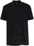 BOSS graphic print polo shirt - Grey