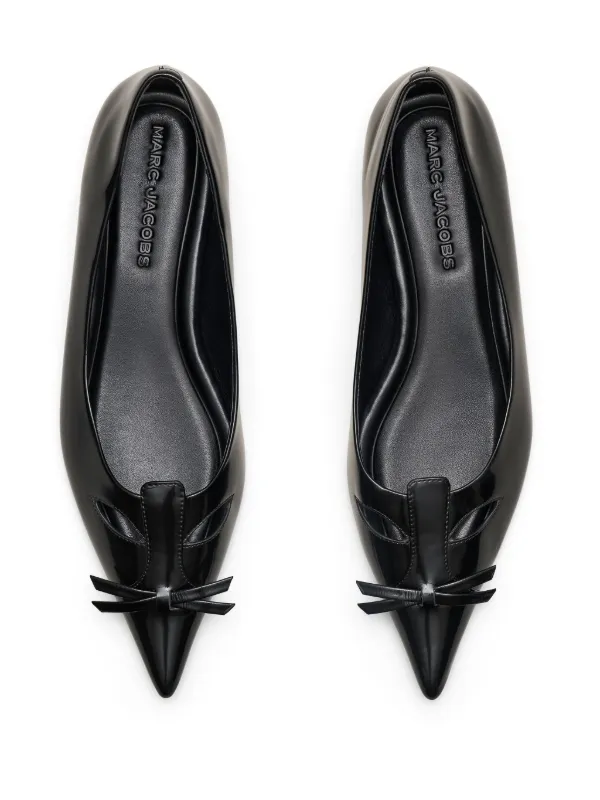 フラットシューズ Marc Jacobs The Kat Ballerinas - Leather - Black Marc Jacobs The Kat Ballerina Shoes | Black | FARFETCH