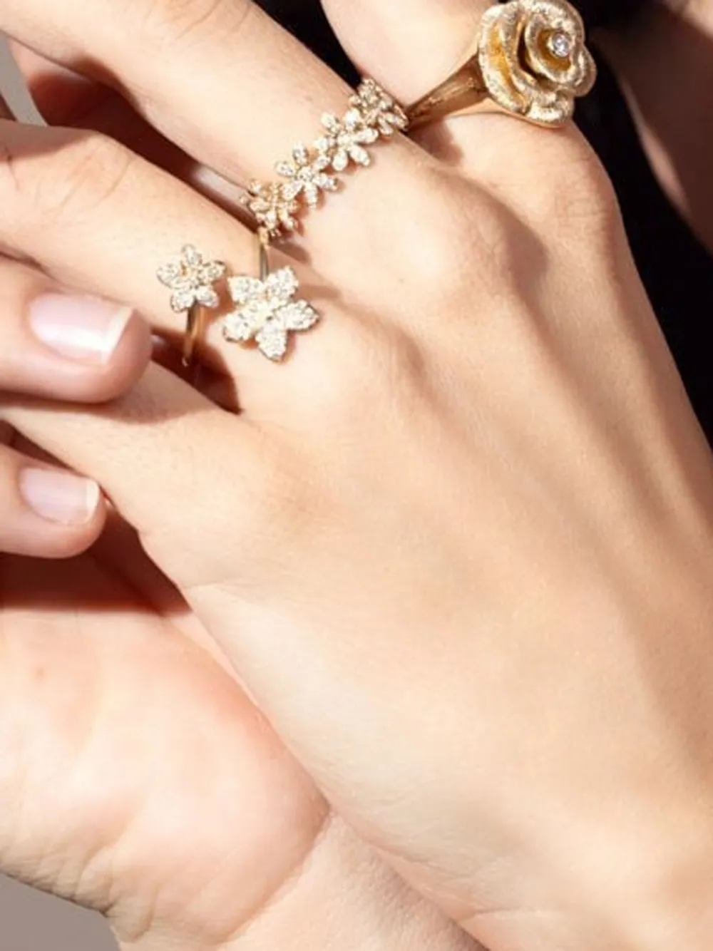 Sydney Evan 14kt Yellow Gold Daisy Eternity Ring In Gold