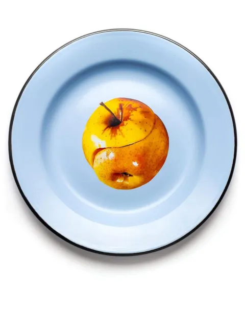Seletti 16843 Enamel Apple plate