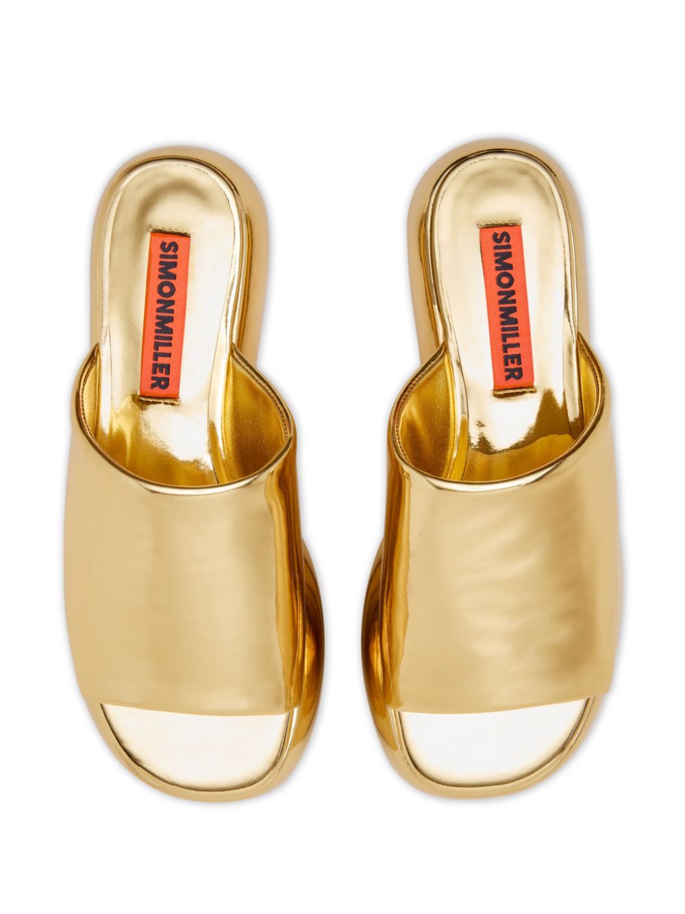 Shop Simon Miller Cloudy Sandals In Gold