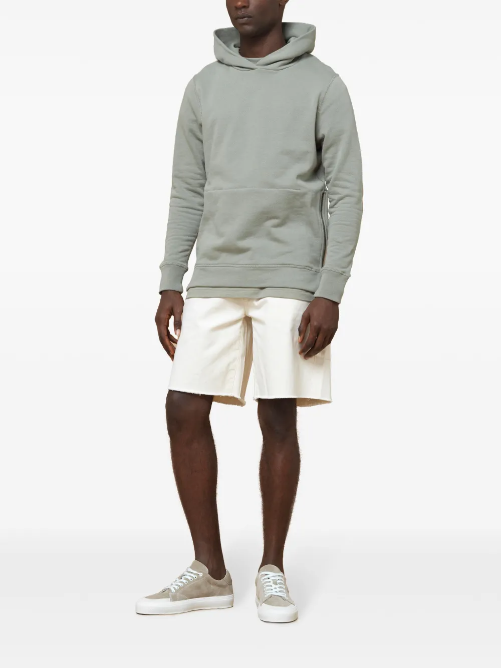 John Elliott Cotton Hoodie Green FARFETCH