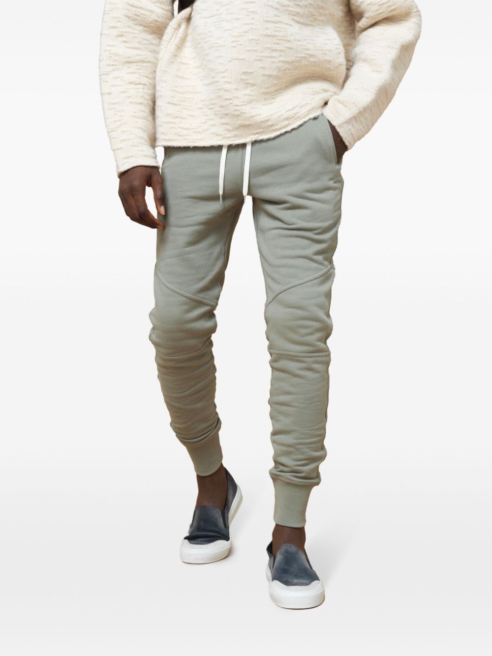 Shop John Elliott Cotton Track Pants In Green