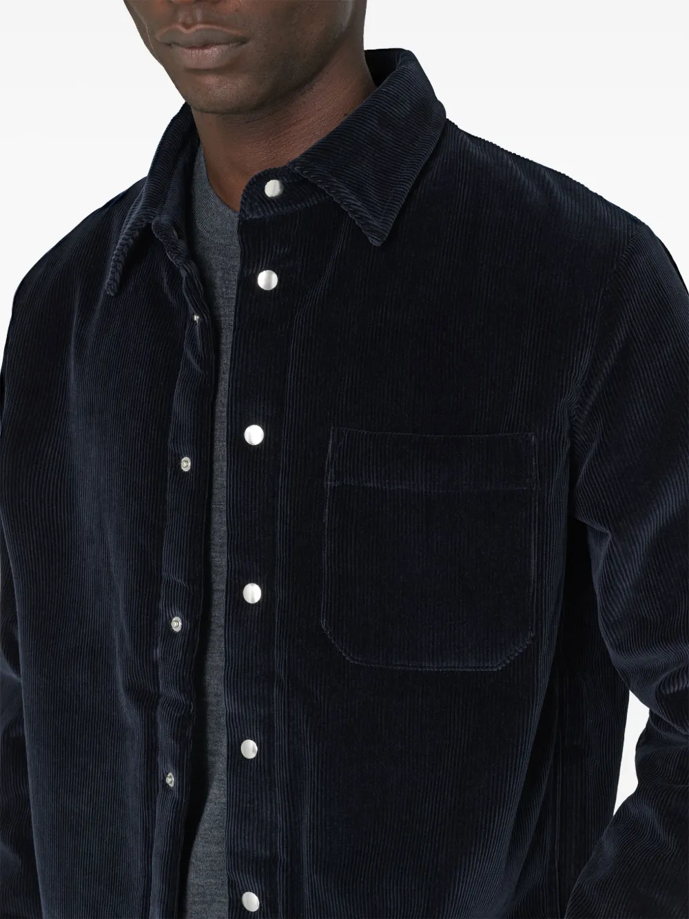 Affordable SANDRO ribbed-knit shirt Men