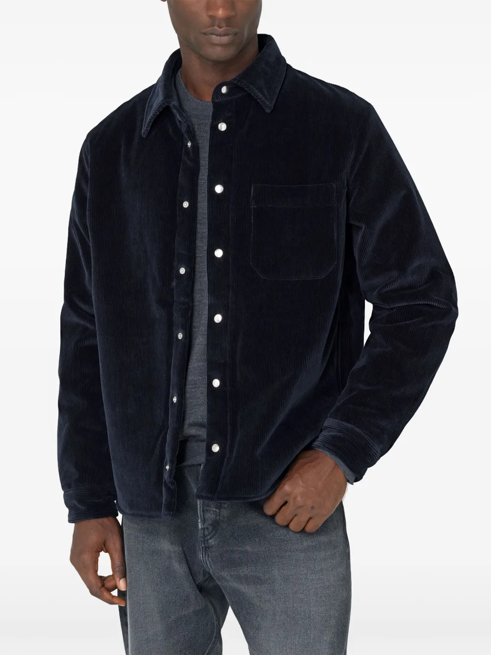 Affordable SANDRO ribbed-knit shirt Men