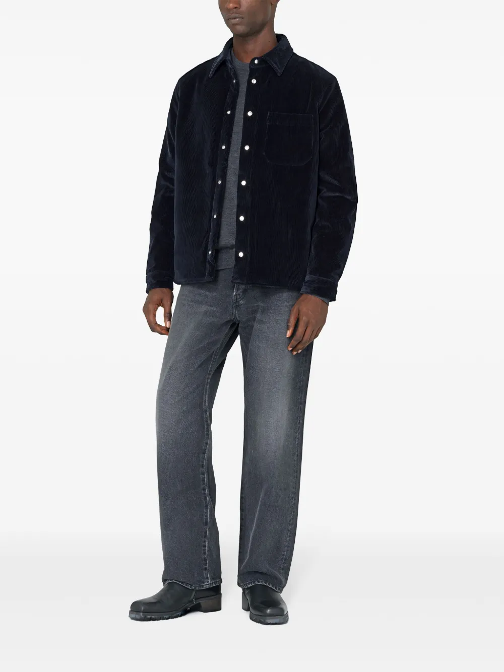 Affordable SANDRO ribbed-knit shirt Men