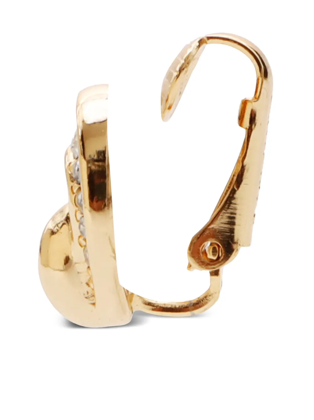 Christian Dior Pre-Owned aretes de clip con detalles de strass | Image 2
