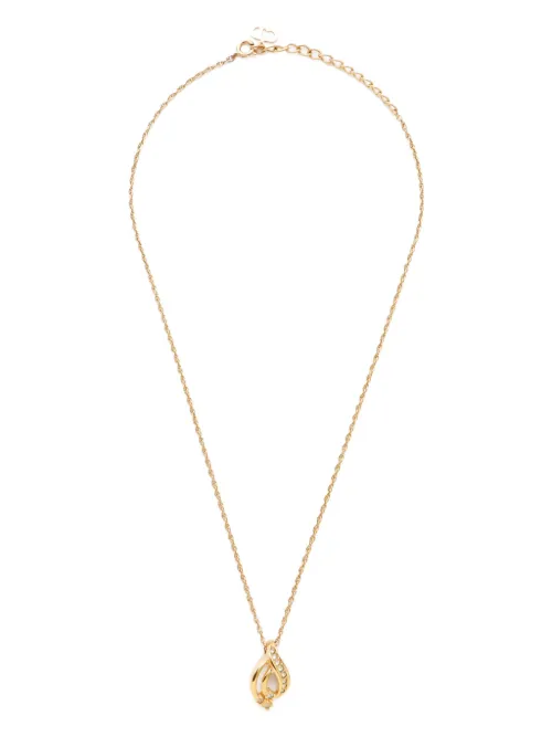 Collier en chaîne à pendentif - Christian Dior Pre-Owned - Modalova