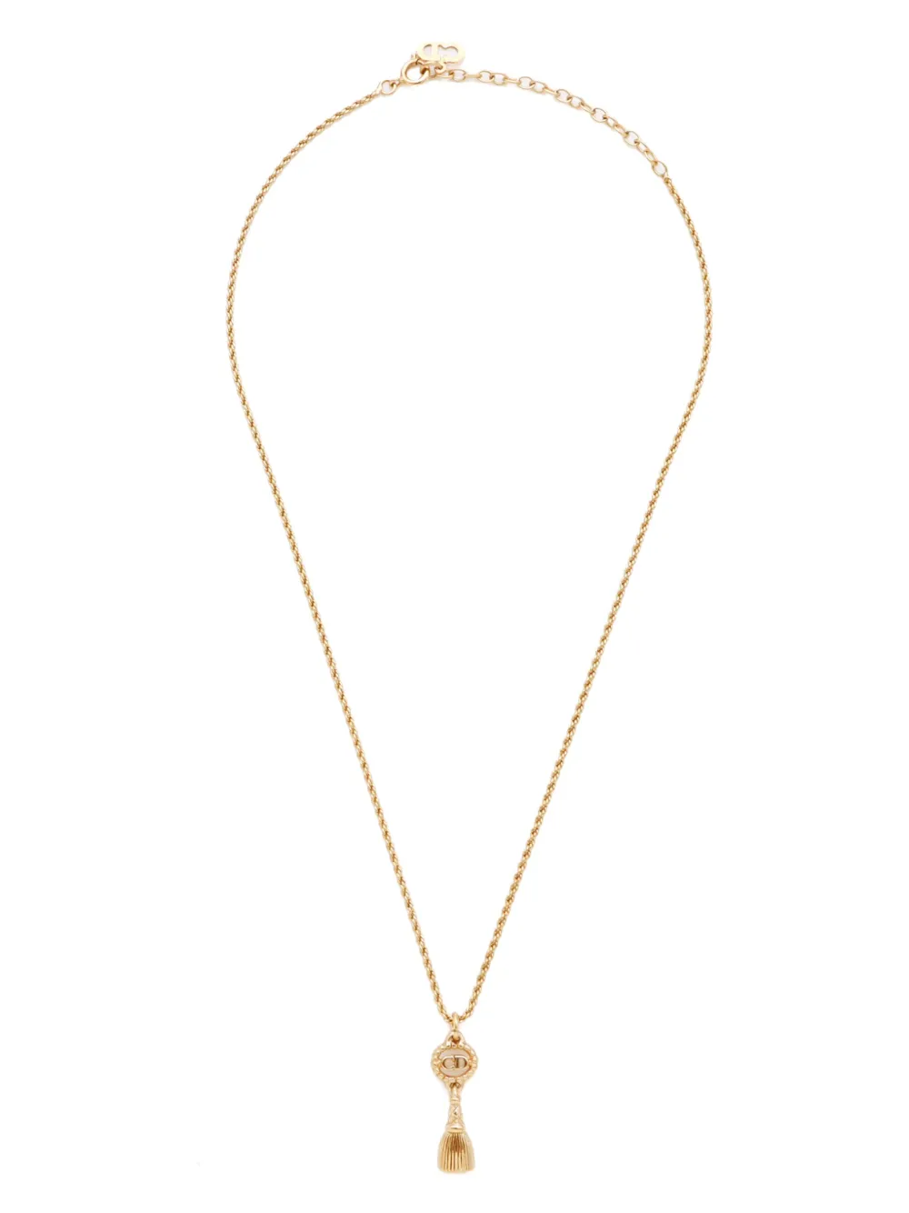 Christian Dior Pre-Owned collar con dije CD | dorado | Image 1