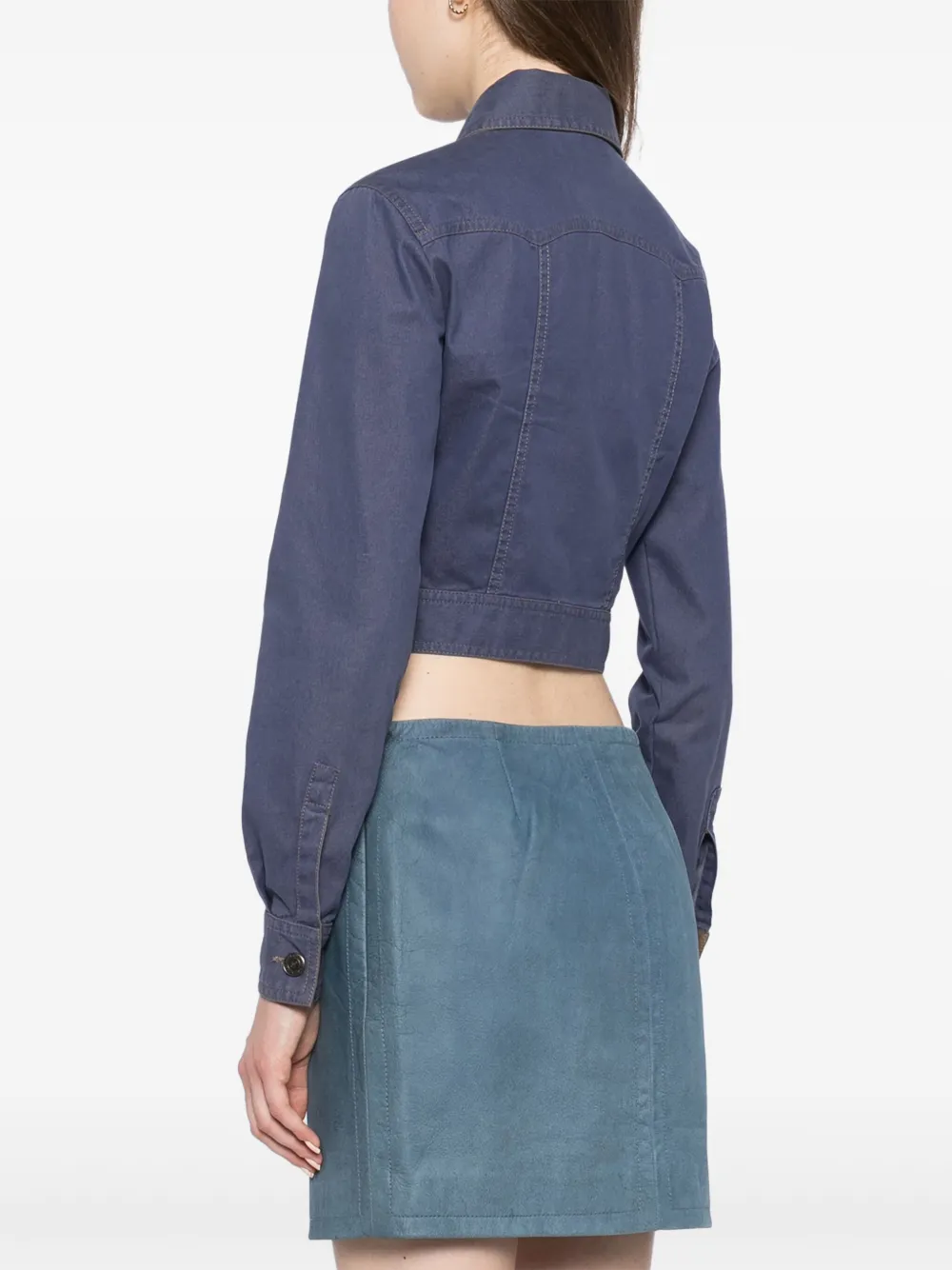 Pre-owned Chanel 2001 Single-breasted Jacket In Blue