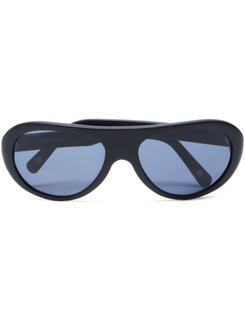 HOT SALE CHANEL 2000s pilot-frame sunglasses Women