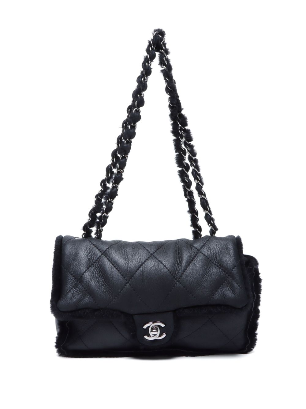 CHANEL 2004-2005 CC diamond-quilted shoulder bag Women