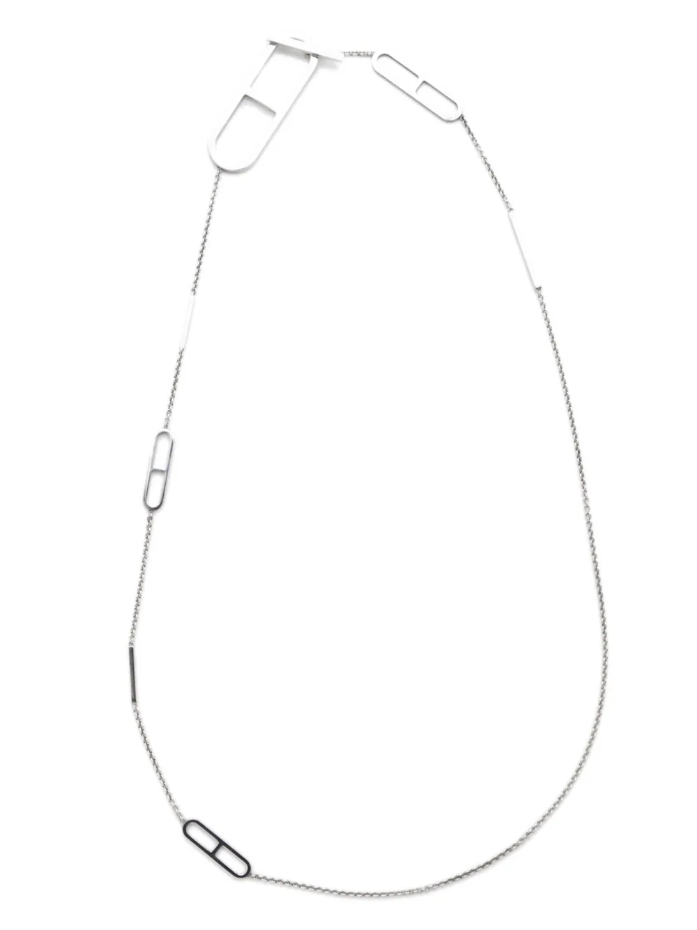 Hermès Pre-Owned 2000s Ever Chaîne d'Ancre ネックレス - シルバートーン Hermès Pre-Owned 2000s Ever Chaîne d'Ancre ネックレス - シルバートーン