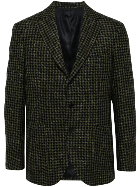 Man On The Boon. houndstooth single-breasted jacket