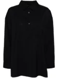 DARKPARK button-up wool polo top - Blue