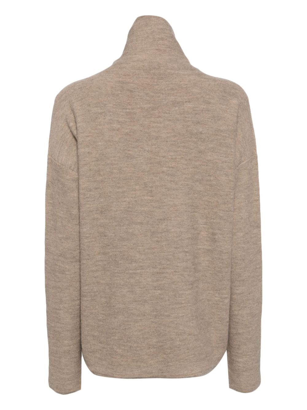 Shop Lauren Manoogian High-neck Knitted Top In Light Taupe