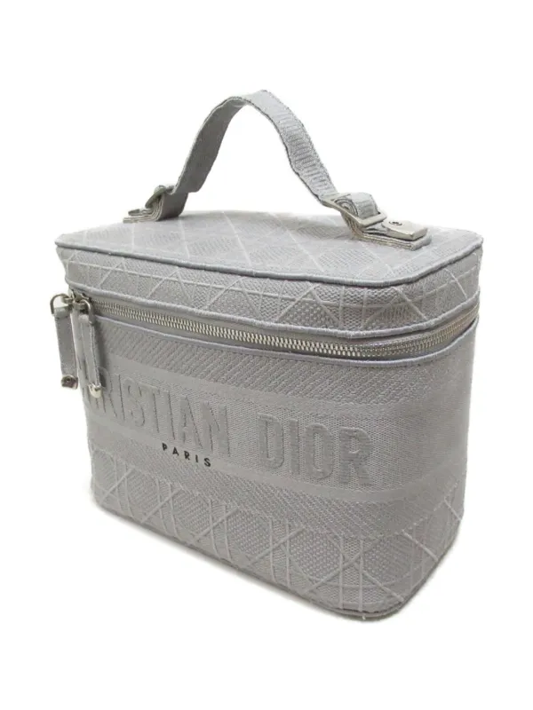 Christian Dior Pre Owned 2000s DiorTravel Vanity Bag Grey FARFETCH IE