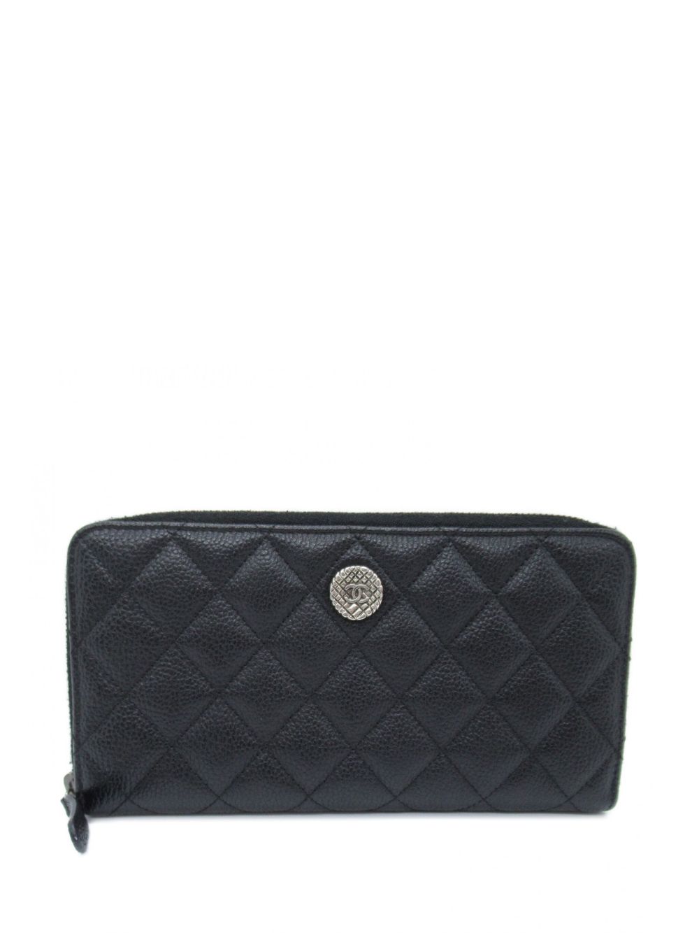 CHANEL 2015-2016 CC diamond-quilted wallet Women