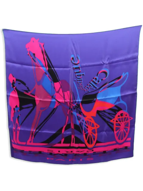 Hermes 2010s Carre 70 Caleche Elastique Paris scarf Women