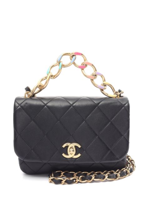 CHANEL Pre-Owned 2021 quilted chain two-way bag WOMEN