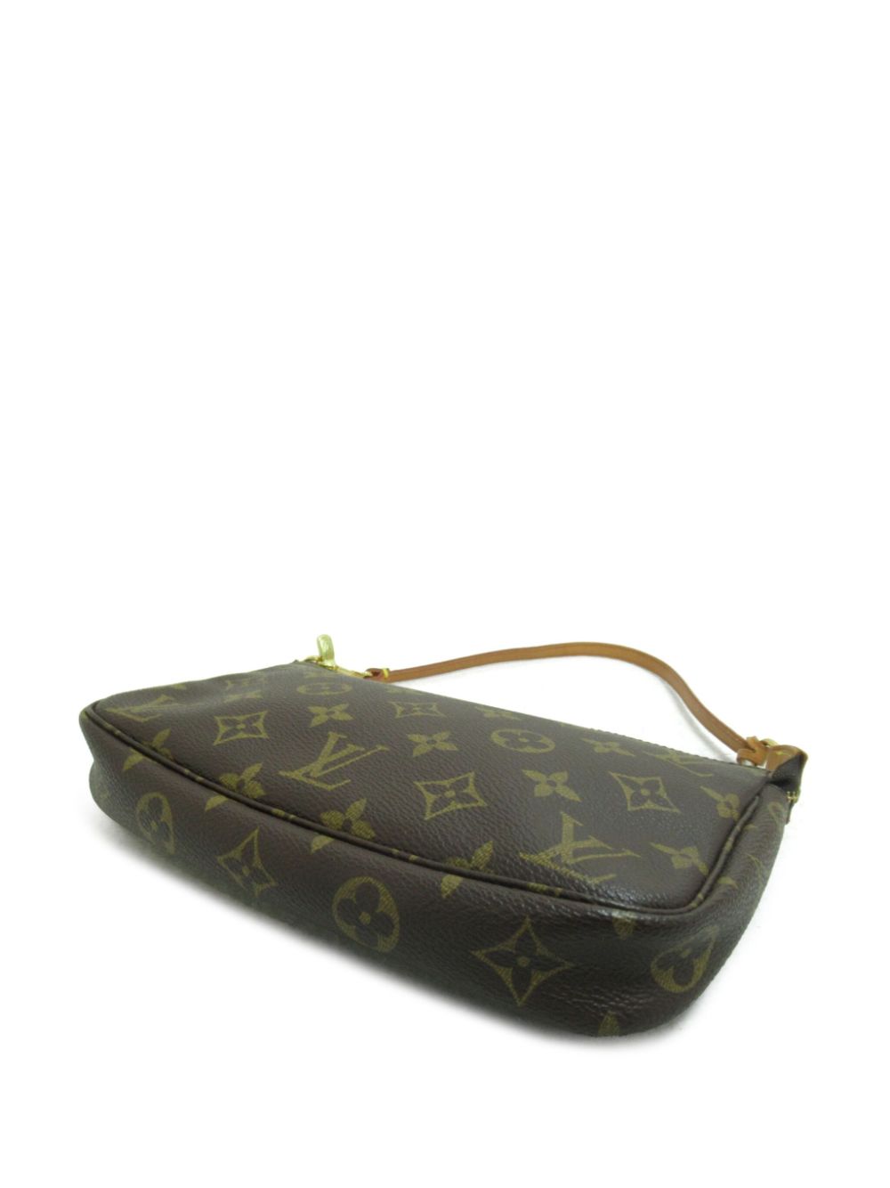 Pre-owned Louis Vuitton 2000 Pochette Accessoires Clutch Bag In 褐色