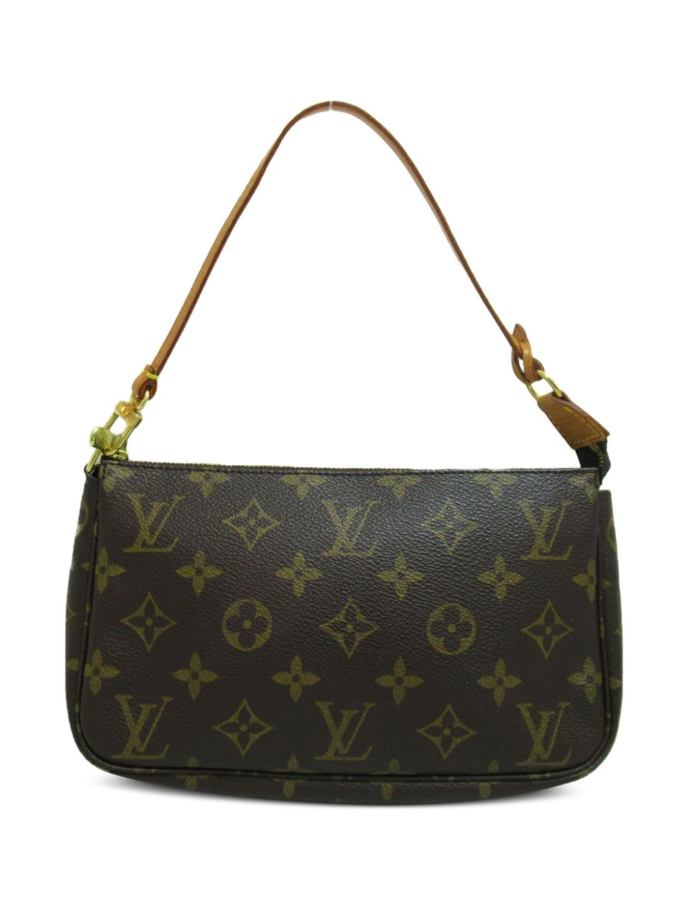 Pre-owned Louis Vuitton 2000 Pochette Accessoires Clutch Bag In 褐色