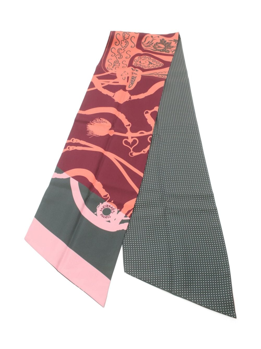 Hermès Pre-Owned 2020s Twilly Festival Des Amazon scarf - Roze