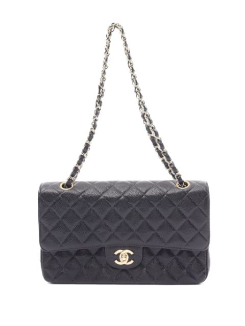 HOT SALE CHANEL 2002-2003 medium Double Flap shoulder bag Women