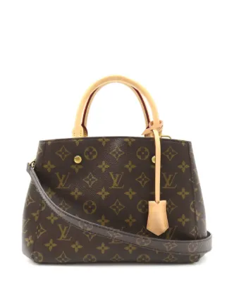 Louis Vuitton Pre Owned Sac a Main Montaigne BB 2019 Marron FARFETCH CM