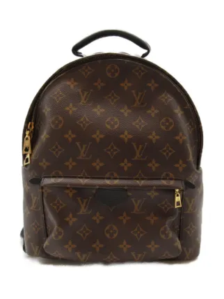 Louis Vuitton Pre Owned Sac a Dos Palm Springs MM 2019 Marron FARFETCH TN
