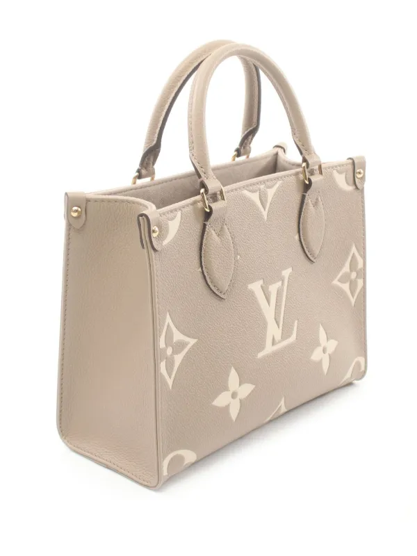 Louis Vuitton Pre Owned 2021 On The Go PM two way Tote Bag Neutrals FARFETCH BH