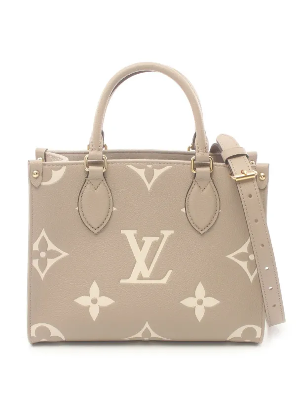Louis Vuitton Pre Owned 2021 On The Go PM two way Tote Bag Neutrals FARFETCH IE